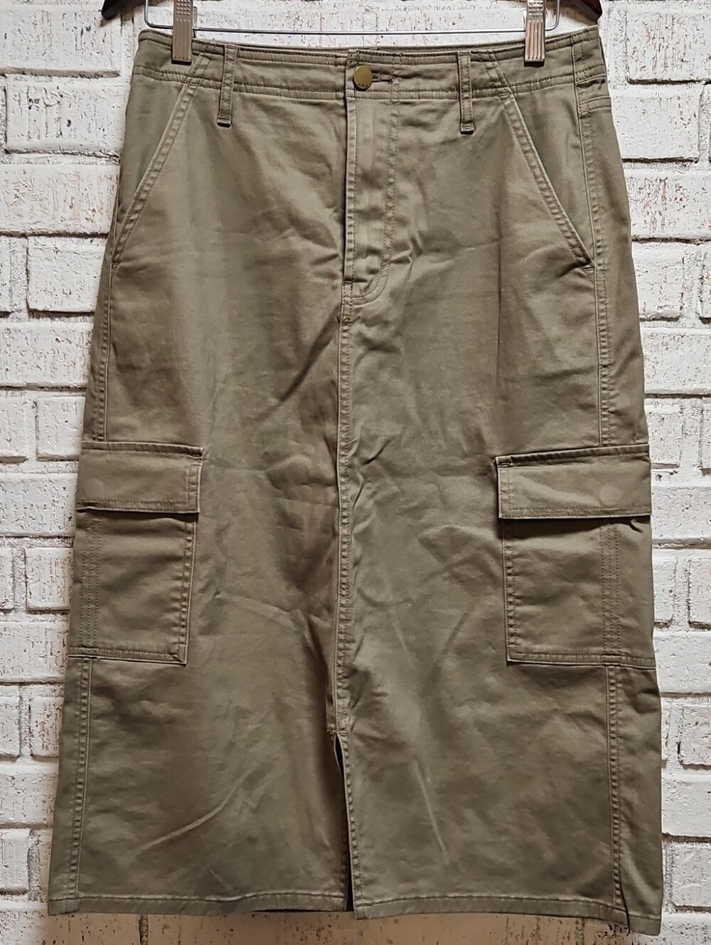 a.n.a Olive Green Skirt